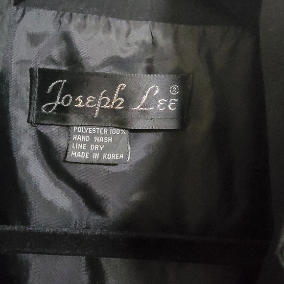 Joseph Lee Black Jacket with Equestrian Patches - Picture 2 of 3